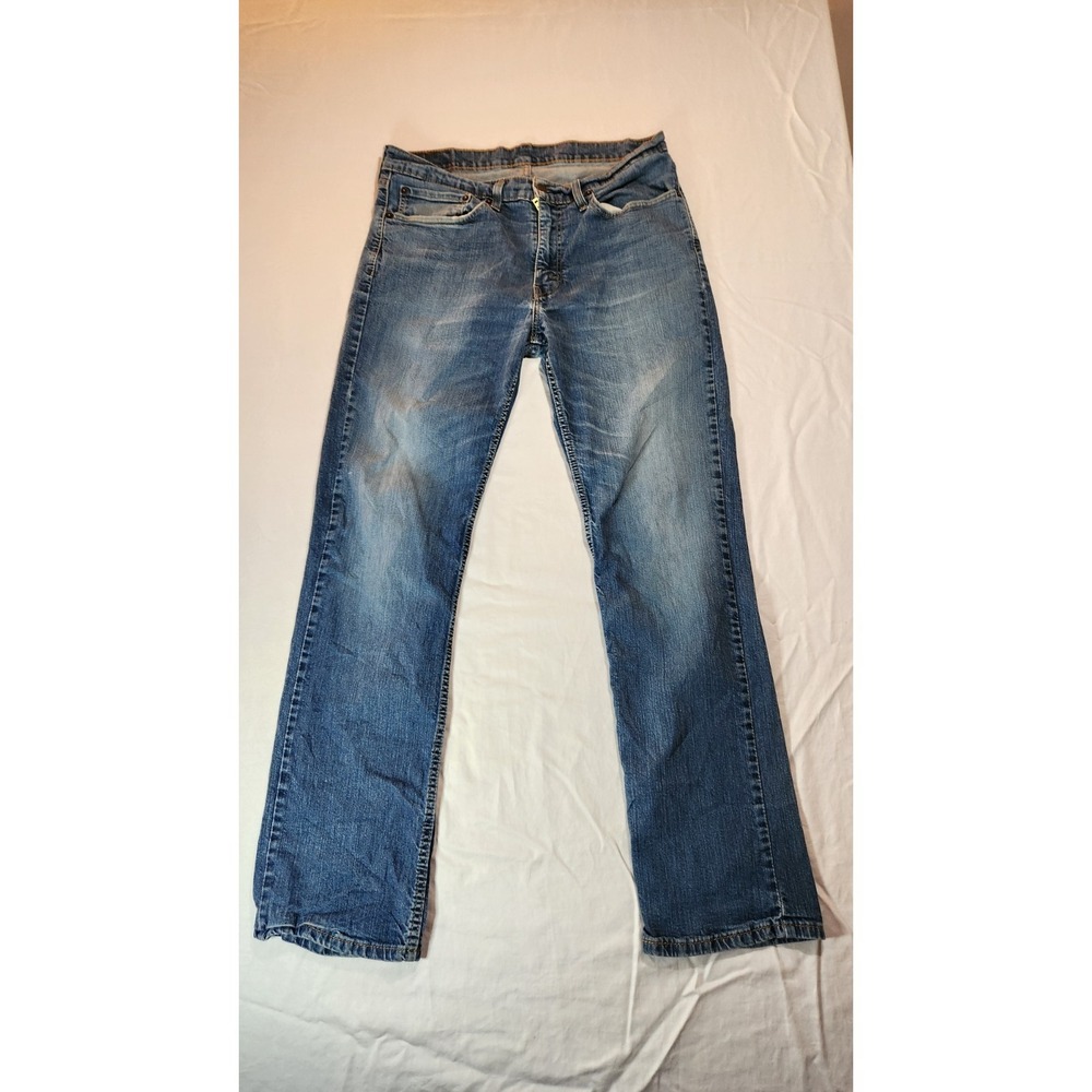 Levi Jean Mens 34x32 Blue Demin 514 Regular Classic Straight